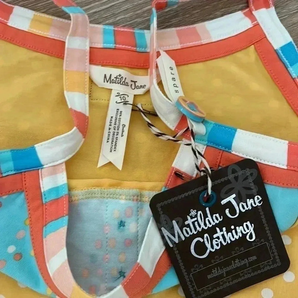 Matilda Jane‎ "So Sunny" Ruffle Tank Top Girls Size 10 NWT - Picture 5 of 9